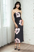 Skylan Strapless Midi Dress – Ikebana
